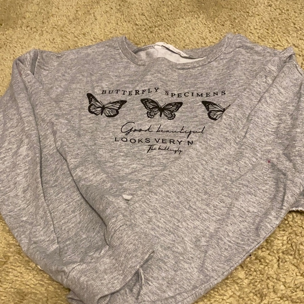 Butterfly SHEIN crop top.